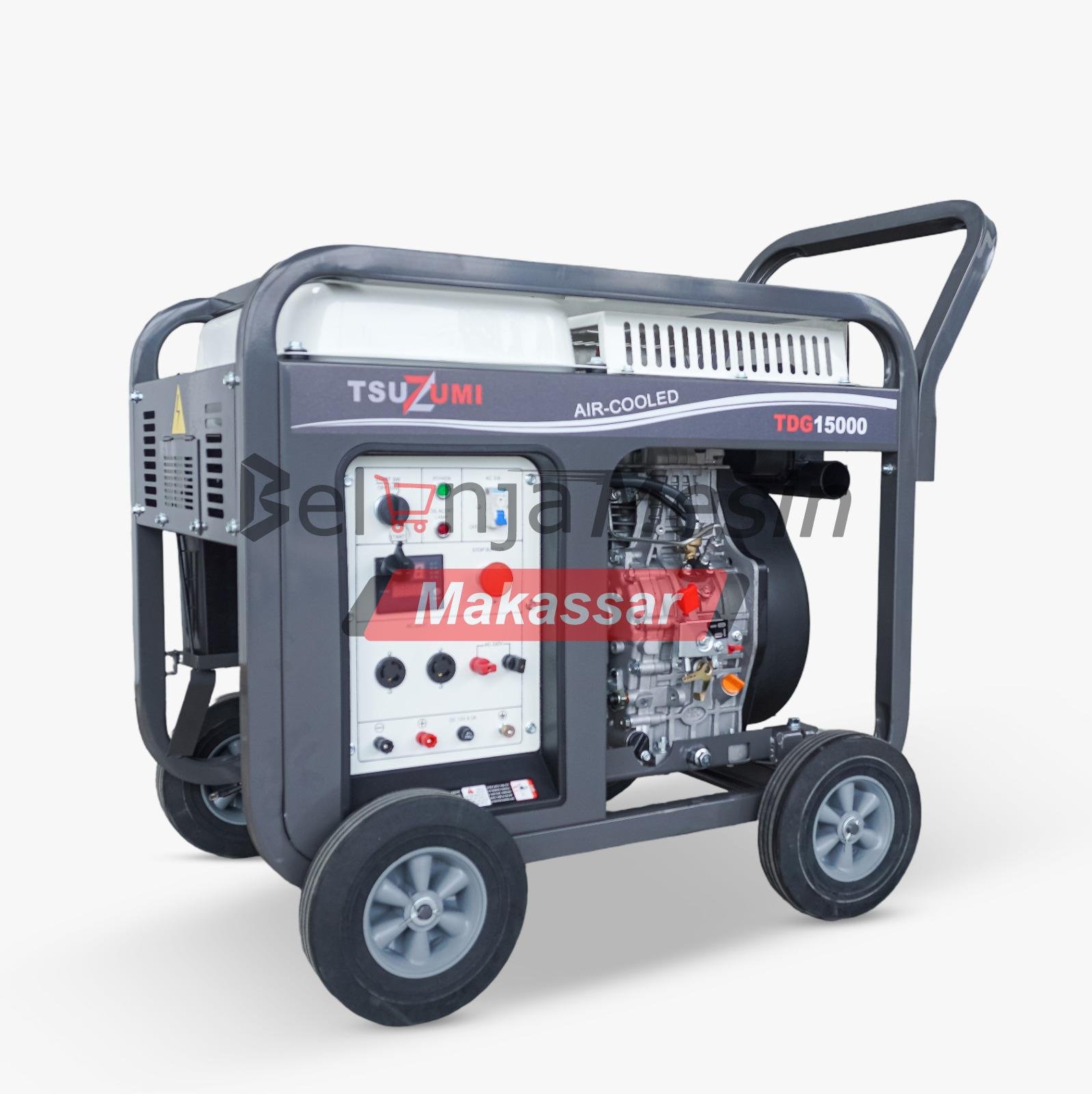 Genset Open Diesel 15 KVA 12.000 Watt 4 Tak TDG15000 TSUZUMI