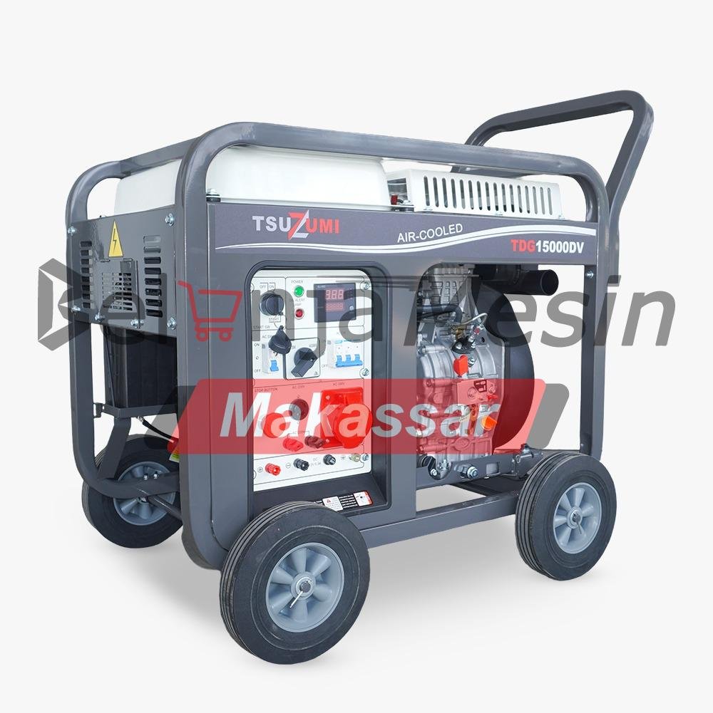 Genset Open Diesel 15 KVA 1/3 Phase Electric Starter TDG15000DV TSUZUMI - Image 5