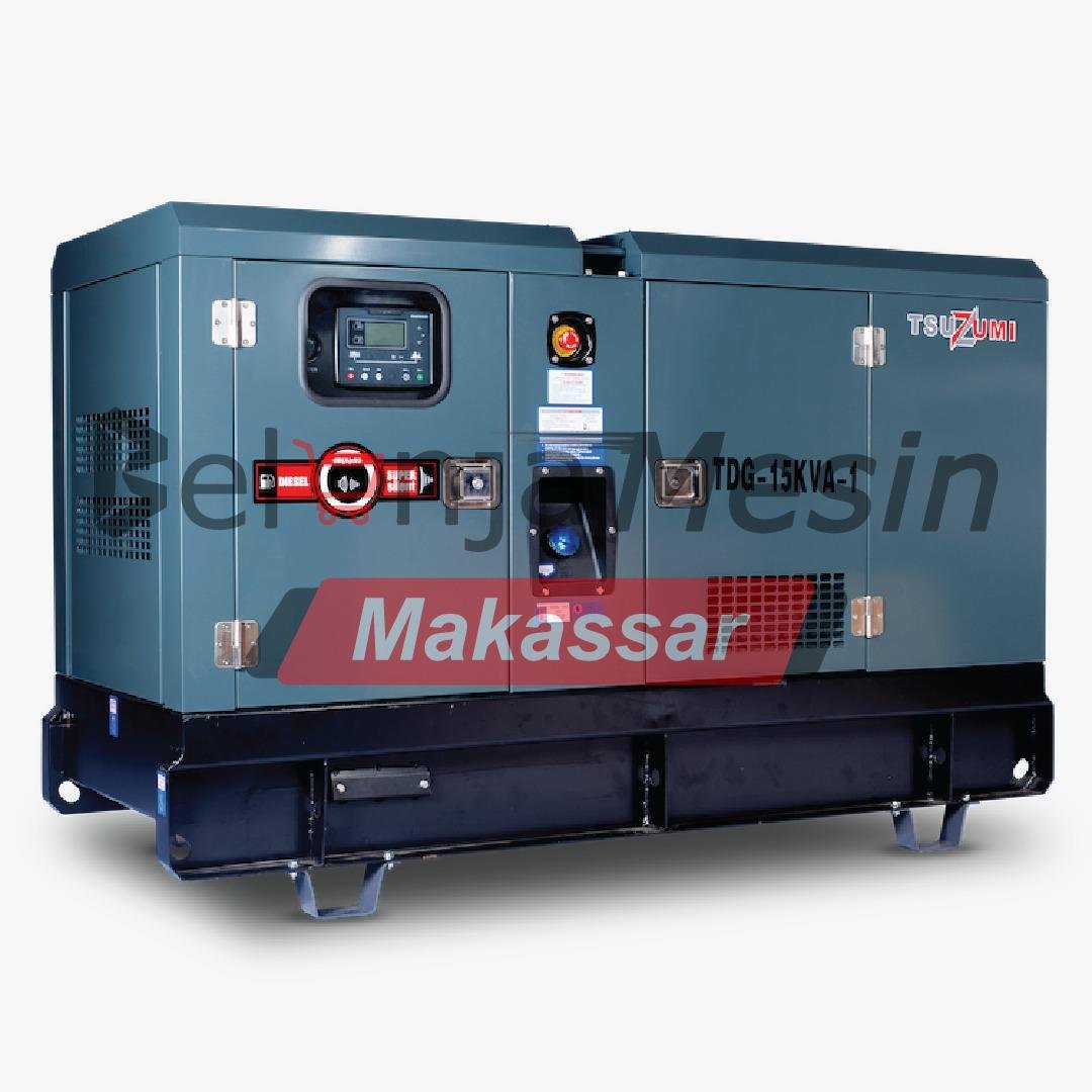 Genset Silent Diesel 15 kVA 1 Phase 4 Silinder TDG 15-1 KVA TSUZUMI - Image 3