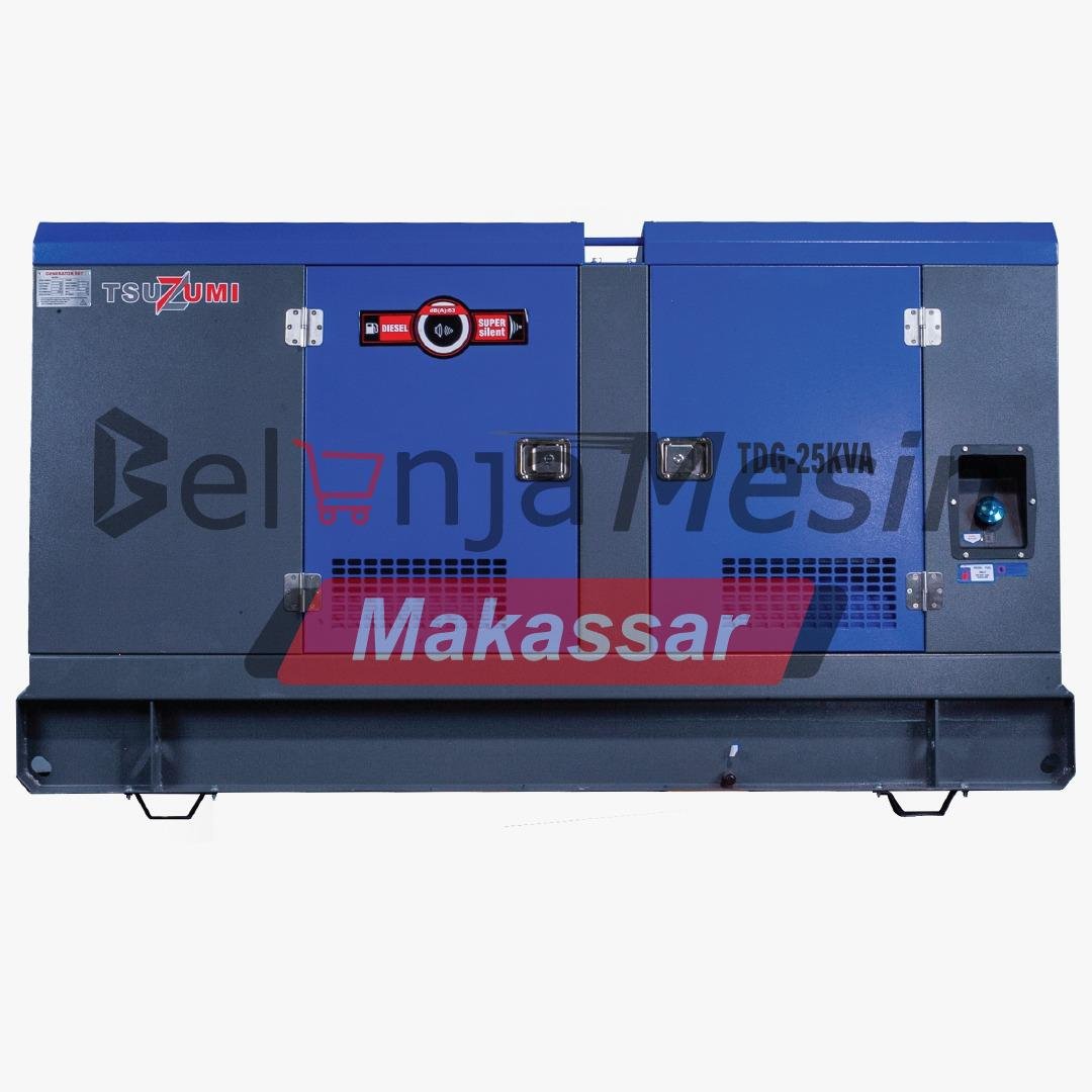 Genset Silent Diesel 25 KVA 22.000 Watt 3 Phase 4 Cylinder TDG 25 KVA TSUZUMI