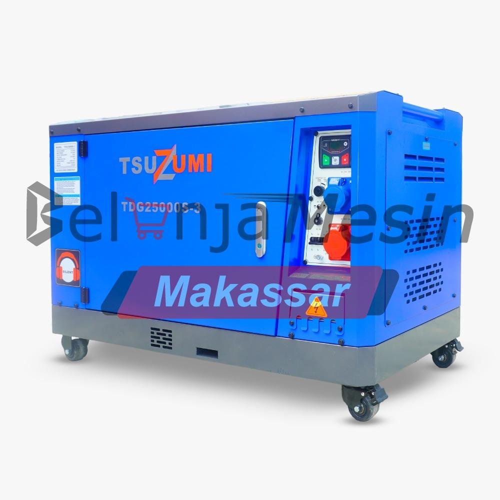 Genset Silent Diesel Portable 25 KVA 20.000 Watt 3 Phase TDG25000-3 TSUZUMI - Image 3