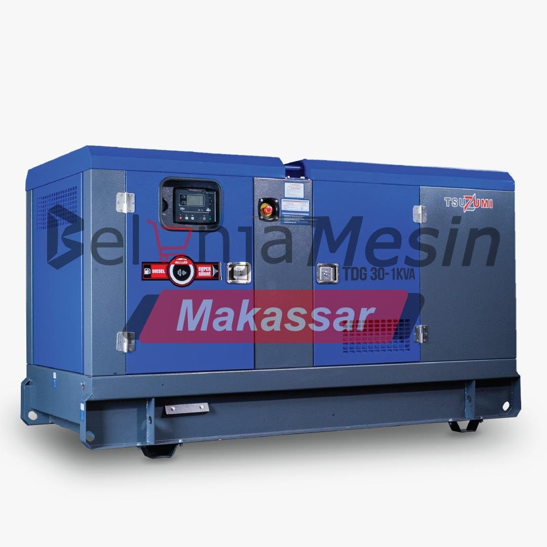 Genset Silent Diesel 30 KVA 24.000 Watt Single Phase 4 Cylinder TDG 30-1 KVA TSUZUMI - Image 3