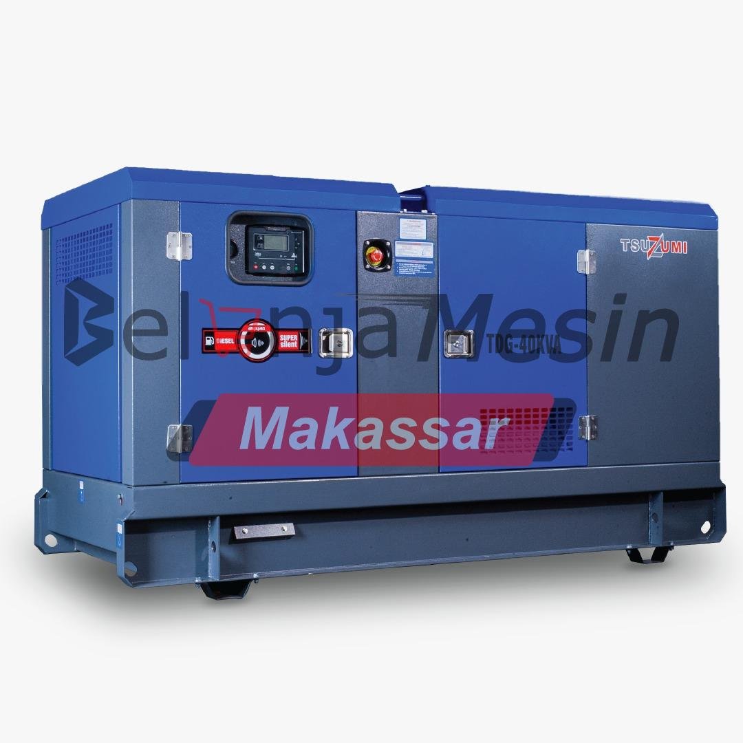 Genset Silent Diesel 40 KVA 3 Phase 32 kW TDG 40 KVA TSUZUMI
