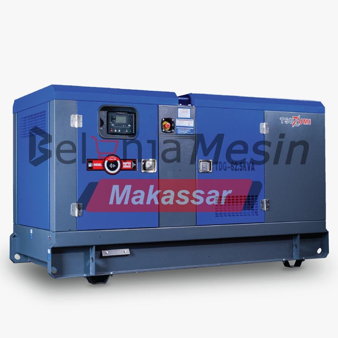 Genset Silent Diesel 60 KVA 3 Phase 50 kW 4 Cylinder TDG 62.5 KVA TSUZUMI - Image 4