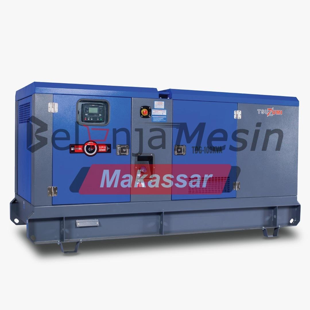 Genset Silent Diesel 100 KVA 80 kW 6 Cylinder 3 Phase Starter Electric TDG 100 KVA TSUZUMI - Image 2