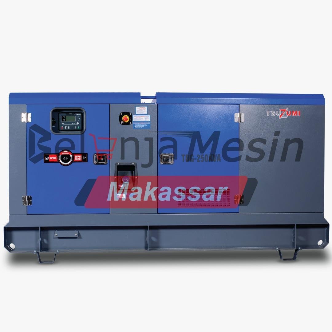 Genset Silent Diesel 250 KVA 200 kW Starter Electric 3 Phase TDG 250 KVA TSUZUMI