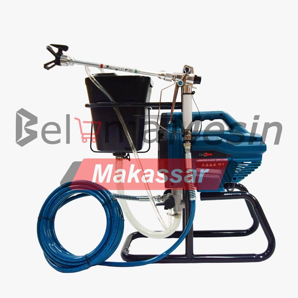 Mesin Cat Semprot Tembok/Dinding Electric 650 Watt Airless Paint Sprayer X6V+Hopper TSUZUMI