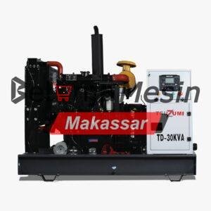 Genset Open Diesel 30 KVA Starter Electric 24.000 Watt 4 Tak 4 Cylinder TD 30 KVA TSUZUMI