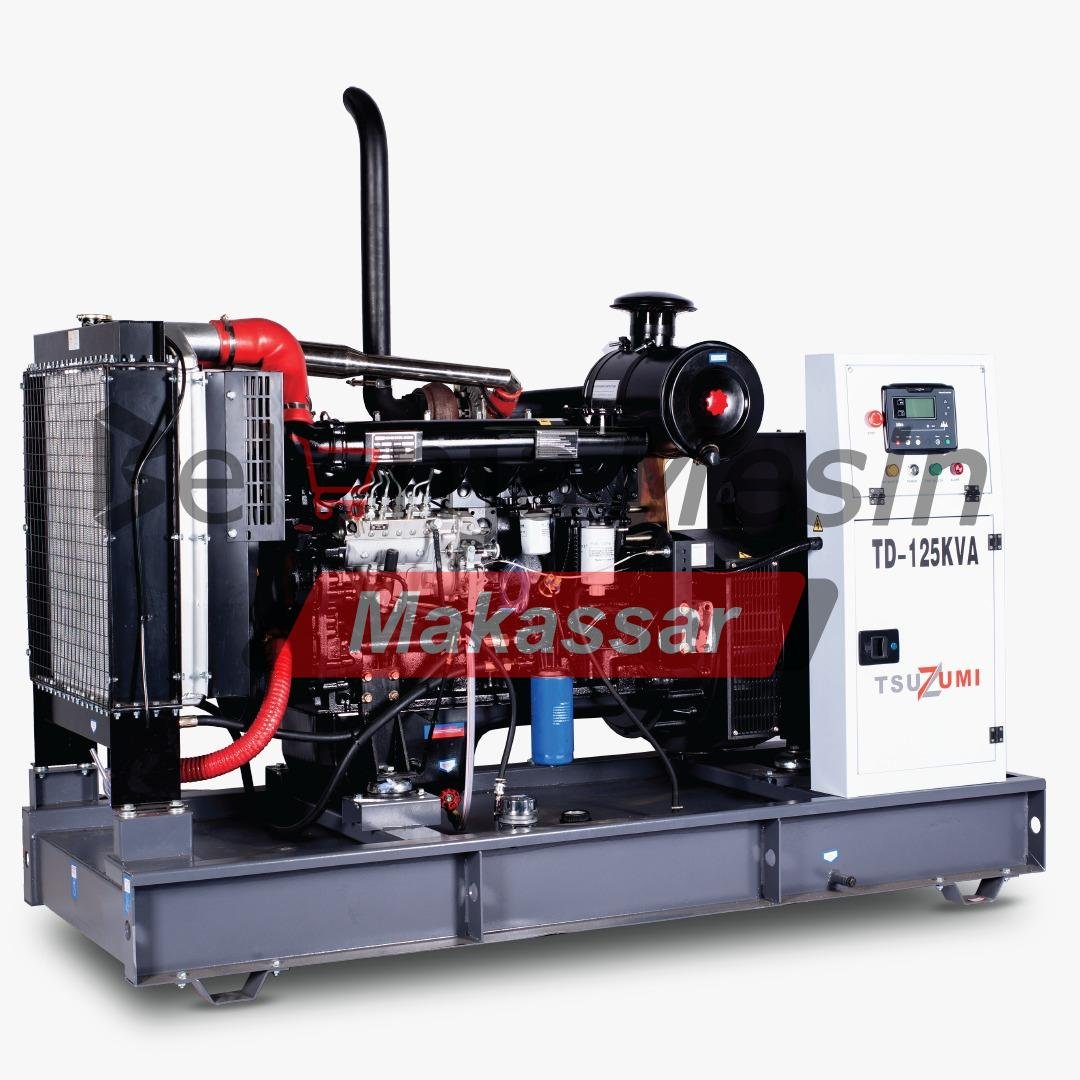 Genset Open Diesel 125 KVA 100 KW 3 Phase 6 Silinder Turbo TD 125 KVA TSUZUMI - Image 4