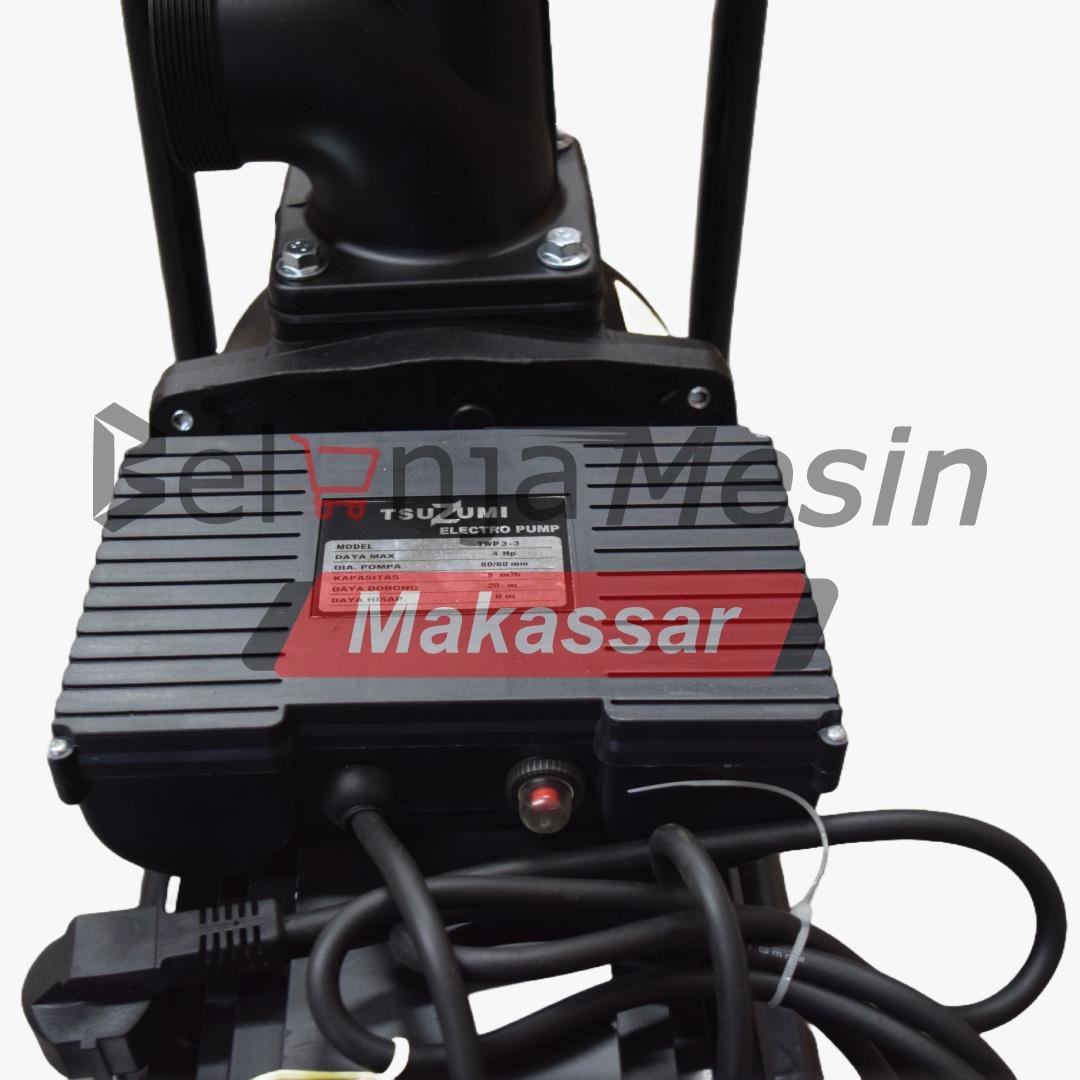 Pompa Alkon Electric 3 Inch 4 HP 3000 Watt 1 Phase TWP3-3 TSUZUMI - Image 6