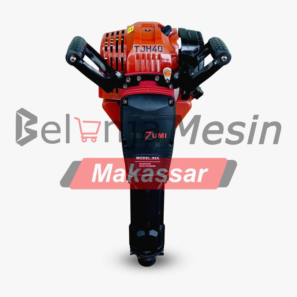 Mesin Penghancur Beton Jack Hammer Engine Bensin 2 Tak 9000 Rpm TJH40 TSUZUMI