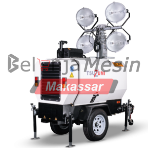 Tower Light Genset 4 x 1000 Watt IP67 Model Trailer LT9 Hidrolik Tsuzumi