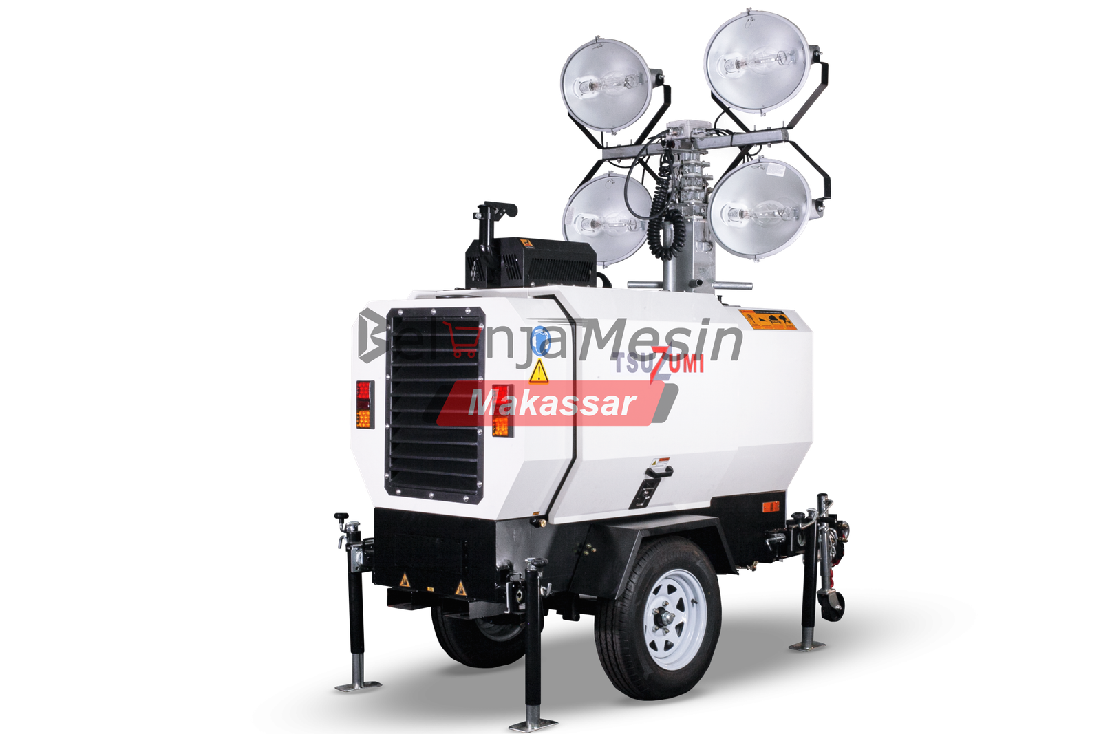 Tower Light Genset 4 x 1000 Watt Model Trailer LT9 Tsuzumi