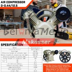 Kepala Kompresor Bare Pump 5.5 Hp 12.5 Bar D-0.44/12.5 Montoya