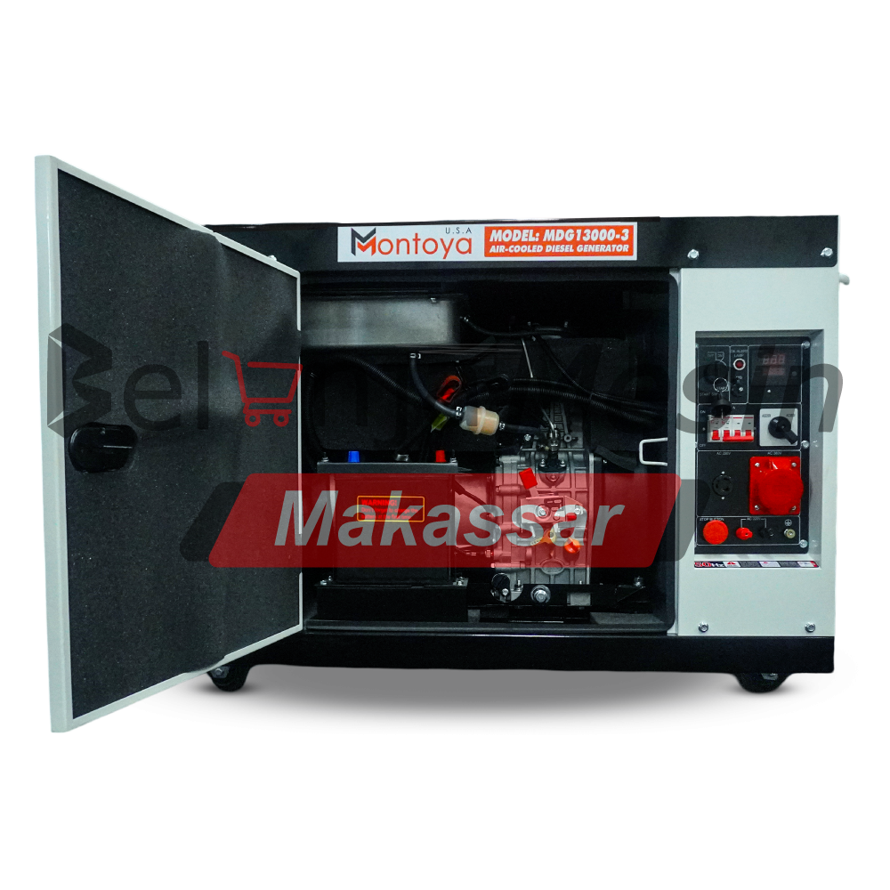 Genset Silent Diesel 12 Kva 10 KW 1/3 Phase MDG13000-3 Montoya - Image 5