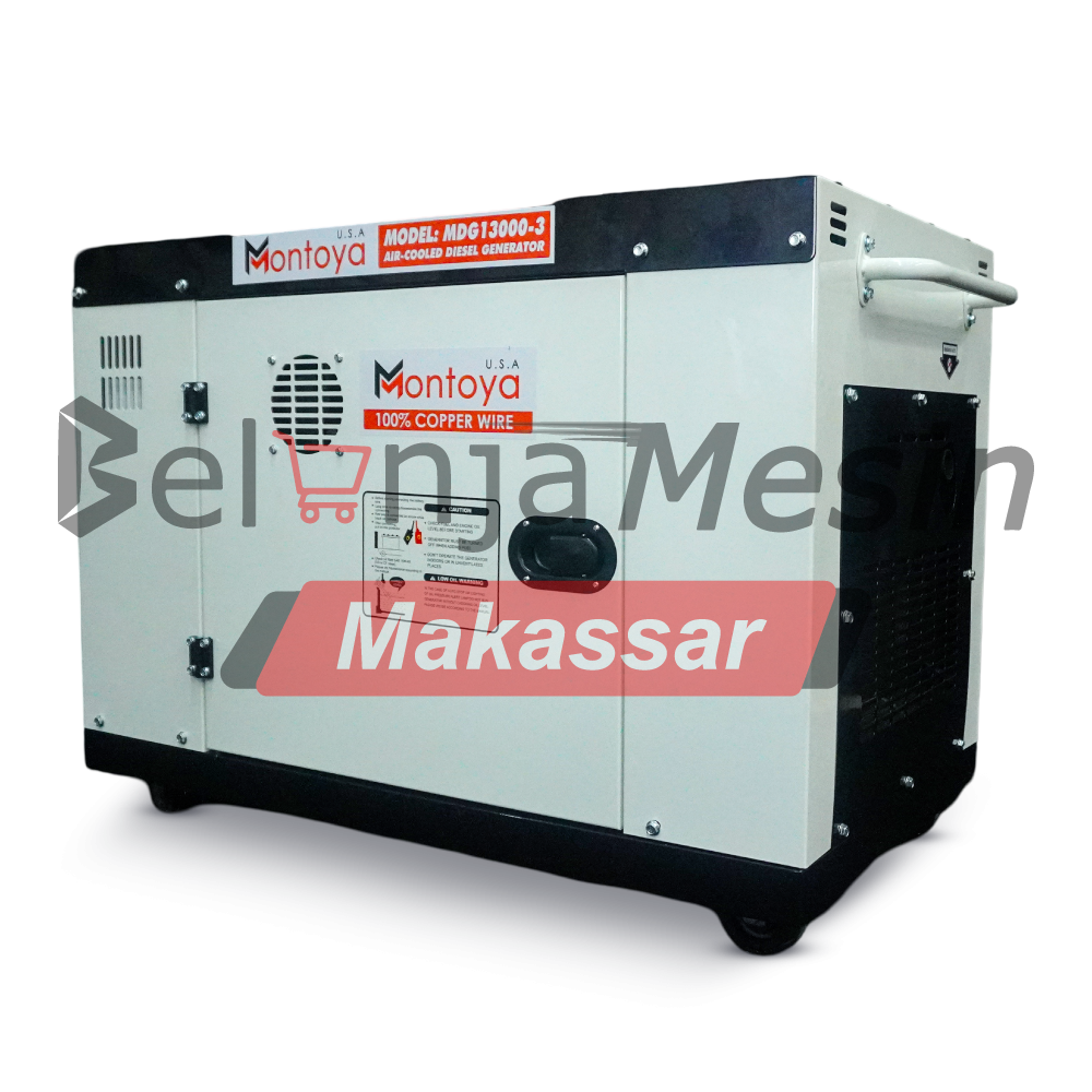 Genset Silent Diesel 12 Kva 10 KW 1/3 Phase MDG13000-3 Montoya - Image 3