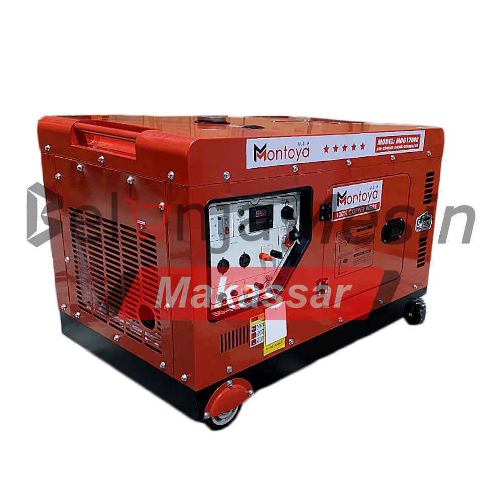 Genset Silent Diesel 15 kva 12000 watt 1 phase MDG17000 Montoya