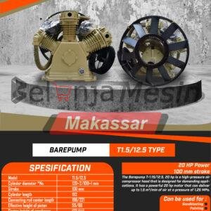 Kepala Kompresor Bare Pump 20 Hp 12.5 Bar T-1.5/12.5 Montoya
