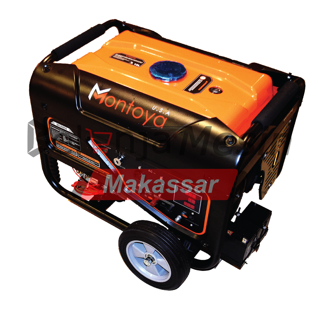 Genset Open Bensin 5 KVA 3000 Watt Electric Starter MG5000 Montoya