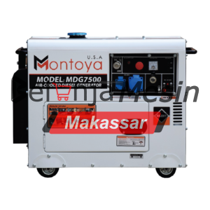 Genset Silent Diesel 7 KVA 5000 Watt 1 Phase MDG7500 Montoya