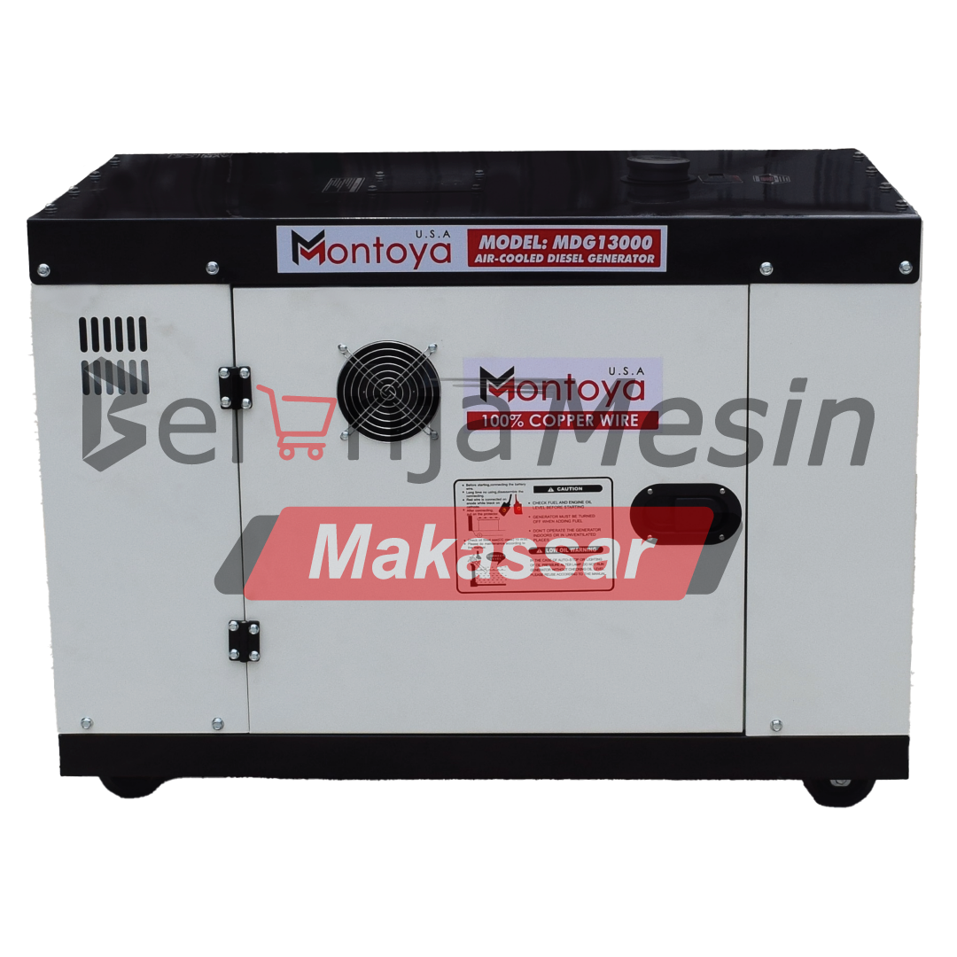 Genset Silent Diesel 12 KVA 10 KW 1 Phase MDG13000 Montoya - Image 2
