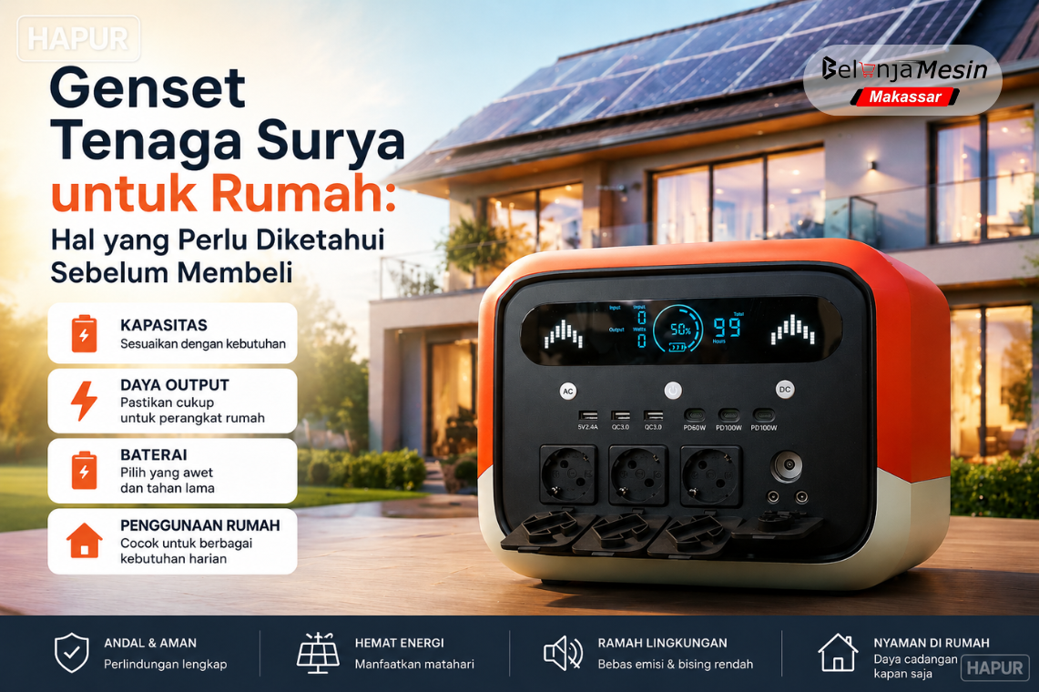 genset tenaga surya untuk rumah