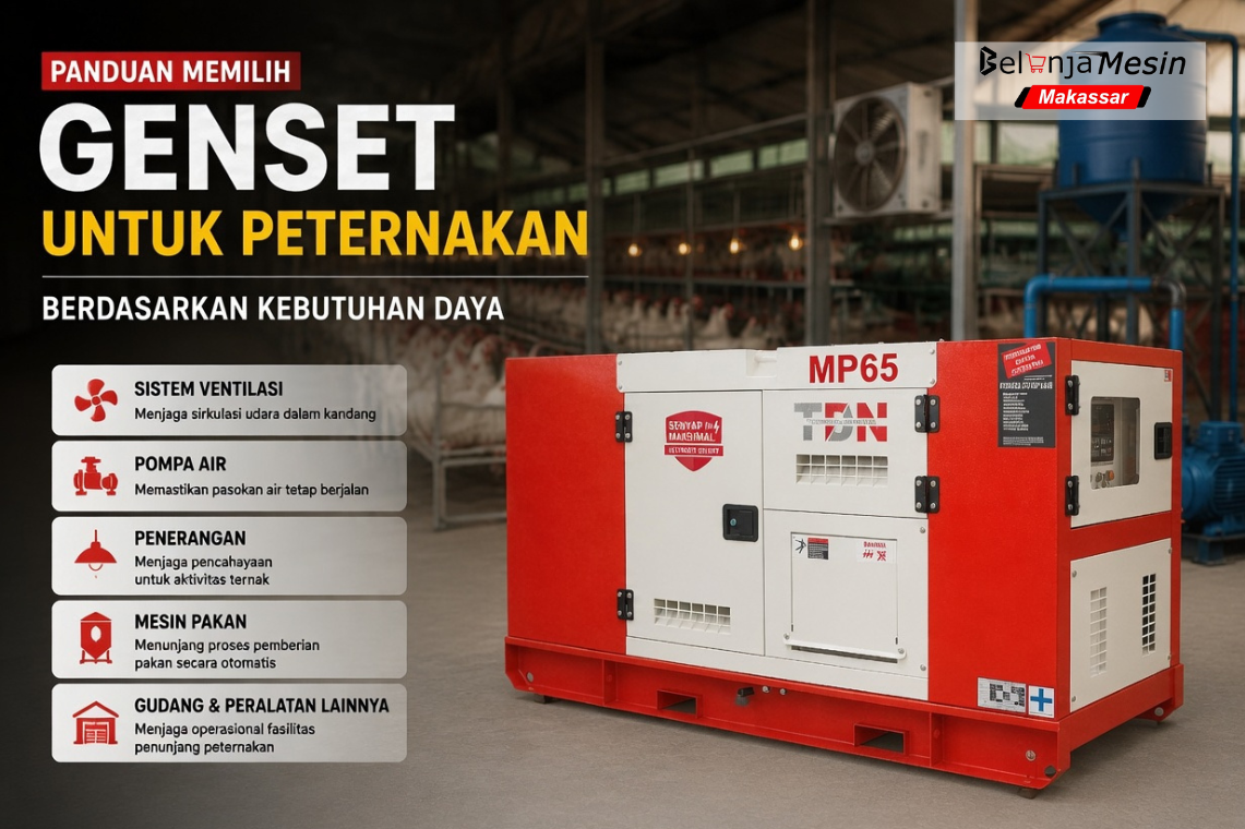 panduan memilih genset untuk peternakan