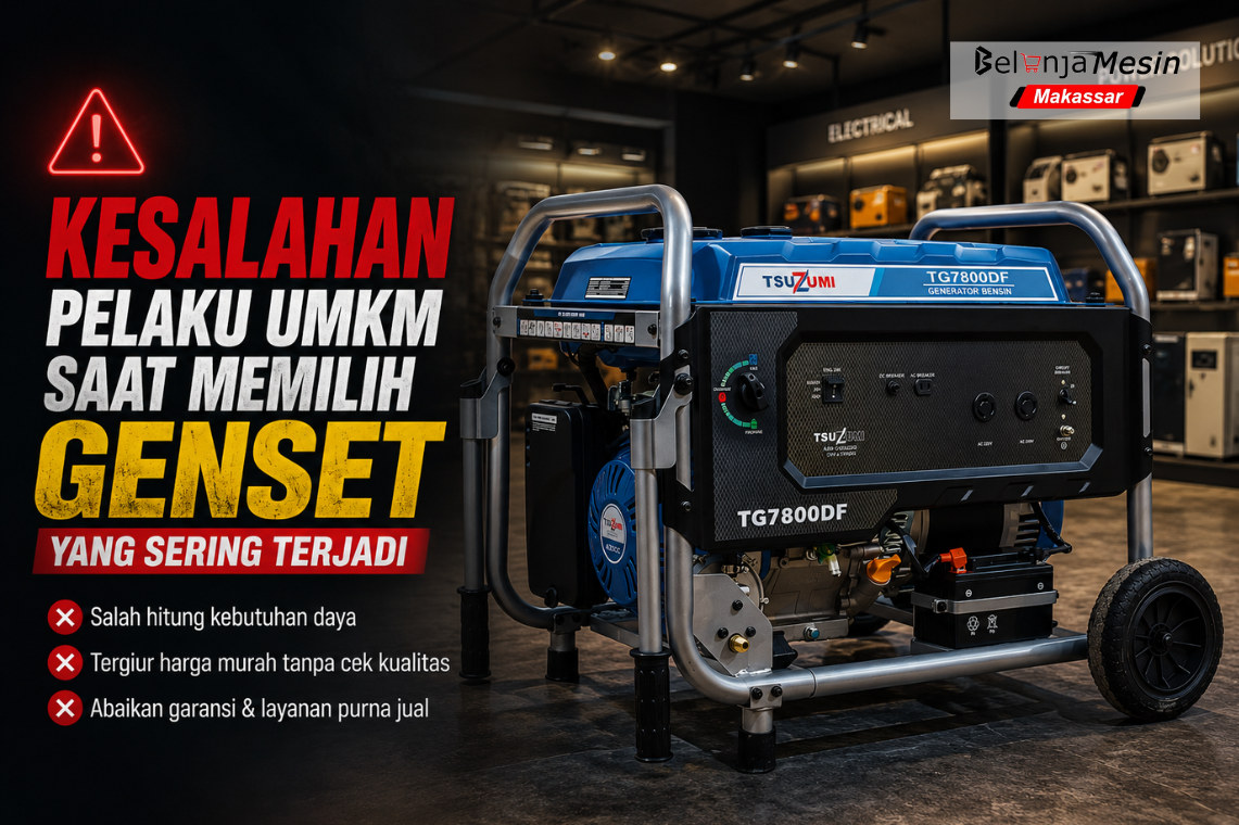 kesalahan memeilih genset untuk umkm