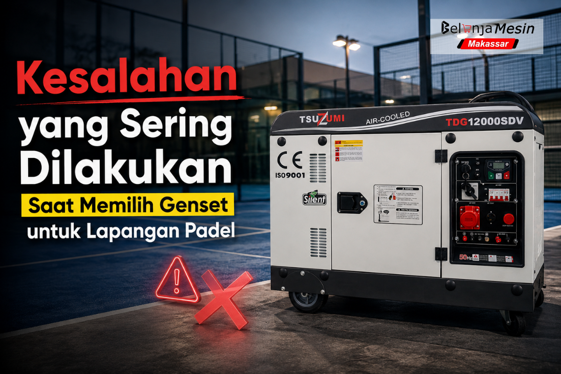 genset untuk lapangan padel