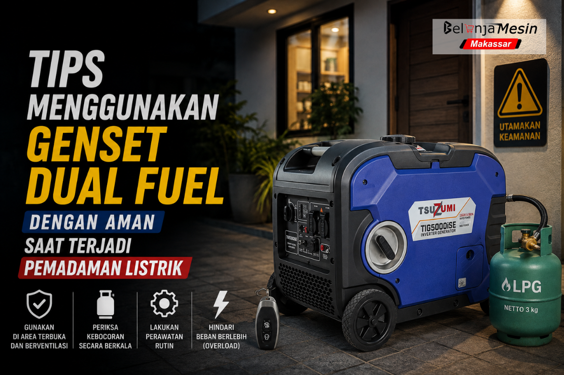 tips menggunakan genset duall fuel