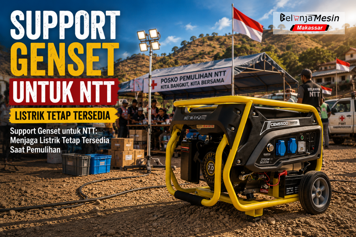 support genset untuk ntt